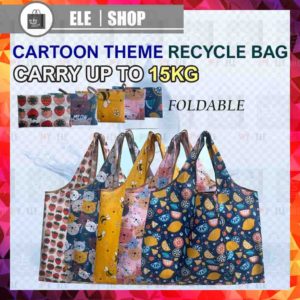 Large Waterproof Foldable Stylist Design Grocery Bag