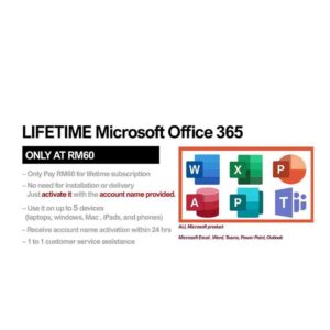 Lifetime Microsoft Office 365 MAX 5 devices