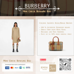 Burberry Mini Check Bowling Bag Crossbody bag_20001