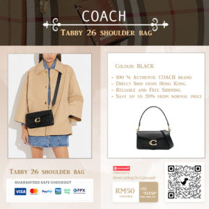Coach Tabby Shoulder Bag 26 (Black) _20005