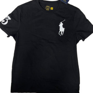 Polo Tee Ralph Lauren silky fine cotton (Black) - 30001