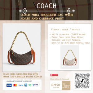 Coach Mira Shoulder Bag With Horse and Carriage Print _20016