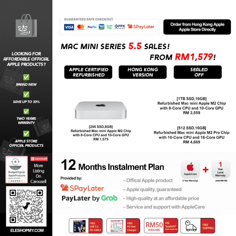 [5.5 Sales]RM 1,579 M2 Mac mini Series! 